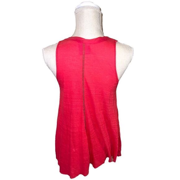 Free People Embroidered & Embellished Magenta Pink Swing Tunic Tank - Picture 3 of 13